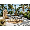 Sunfun Conjunto de muebles Gina (3 pzs., Acero/Cuerda sintética, Beige/Gris) | BAUHAUS