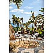 Sunfun Conjunto de muebles Gina (3 pzs., Acero/Cuerda sintética, Beige/Gris) | BAUHAUS
