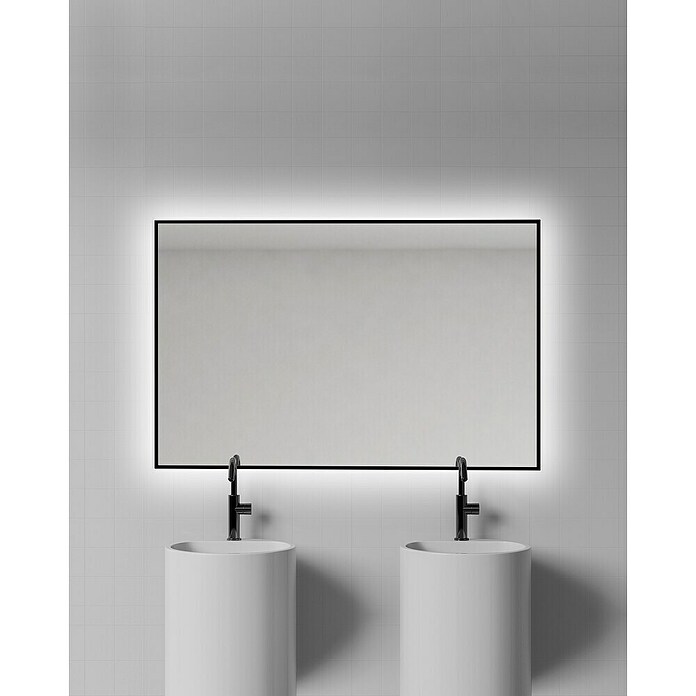 Bath Stage Espejo con luz B-951 (80 x 100 cm, Blanco frío) | BAUHAUS