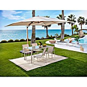 Sunfun Parasol de jardín Capri (Crudo, Dimensiones de la protección (L x An): 300 x 350 cm) | BAUHAUS