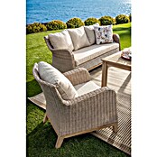 Sunfun Conjunto de muebles Lola (6 pzs., Ratán sintético/Madera de acacia, Marrón) | BAUHAUS