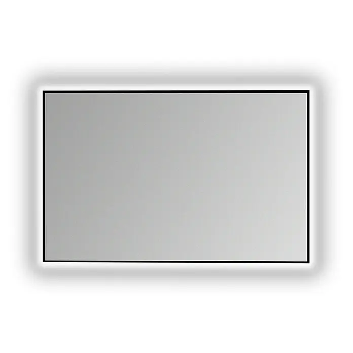 Bath Stage Espejo con luz B-951 - 80 x 100 cm, Blanco frío - Espejo rectangular con iluminación LED blanca integrada.