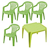 Progarden Kinder-Gartenmöbel-Set (Grün, Kunststoff) | BAUHAUS