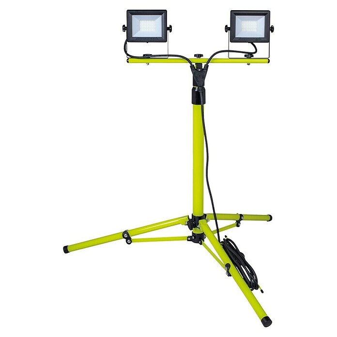 Luceco Proyector LED con trípode Eco Slimline (60 W, 2.400 lm, 5.000 K, L x An x Al: 86 x 86 x 169 cm, IP65) | BAUHAUS