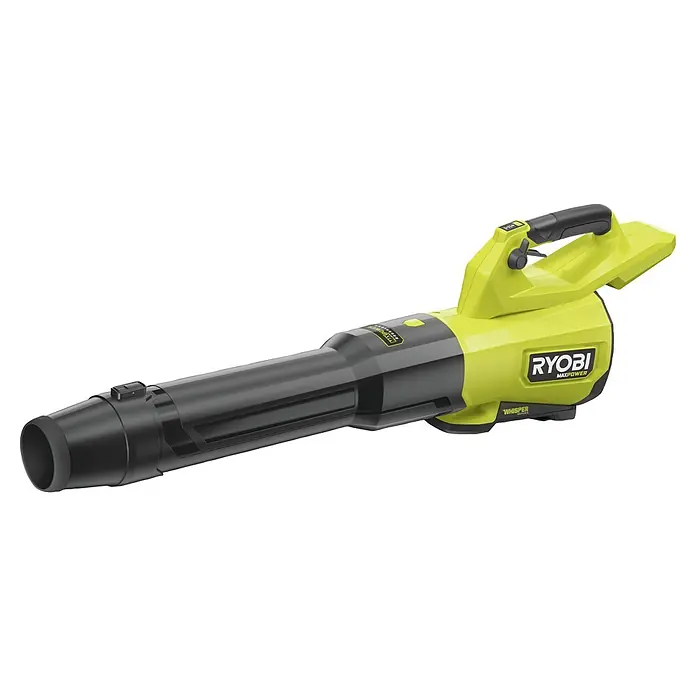 Ryobi Max Power Akku-Gebläse RY36BLXC - 36 V, Ohne Akku, Blasgeschwindigkeit: 289,7 km/h - Ryobi Laubbläser, leuchtend grün und schwarz, mit ergonomischem Griff und langer Düse für effiziente Gartenarbeit.