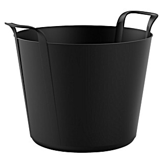 Plastiken Capazo multiusos (42 l, Negro, Polietileno)