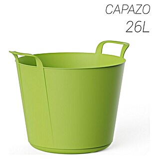 Plastiken Capazo multiusos (26 l, Pistacho, Polietileno)