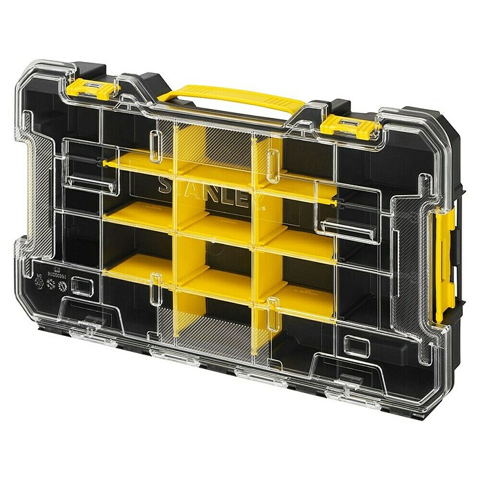 Stanley FatMax Estuche para piezas pequeñas Pro-Stack™ FMST17838-1 (An x Pr x Al: 438 x 245 x 70 mm, Número de compartimentos: 20 ud.) | BAUHAUS