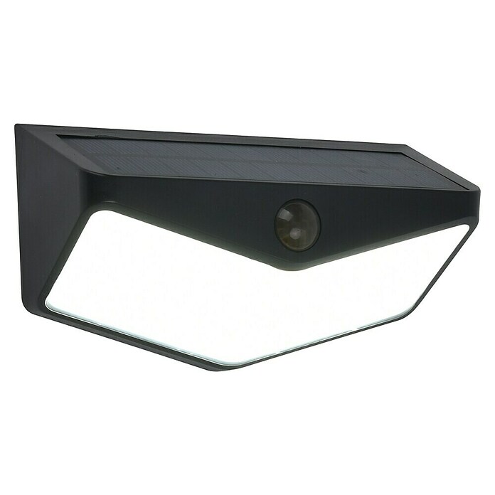 Lutec Aplique solar LED para exterior Wings (Potencia por luz: 3,7 W, Blanco frío, Temperatura del color: 5.000 K, 500 lm, Sensor crepuscular) | BAUHAUS
