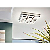 Eglo Style Zidna i stropna LED svjetiljka (9 x 4 W, Krom/bezbojno, D x Š x V: 44 x 44 x 7 cm, Kvadratno)