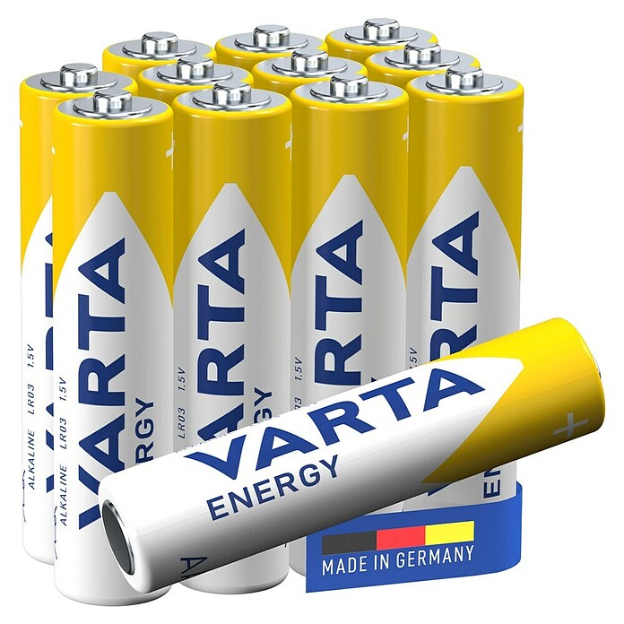 Varta Batterie Energy (Micro AAA, Alkali-Mangan, 1,5 V, 12 Stk.) | BAUHAUS