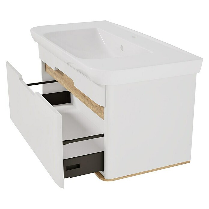 VitrA Sento Badmöbel-Set Sento (98 cm, Weiß, Griffmulde) | BAUHAUS