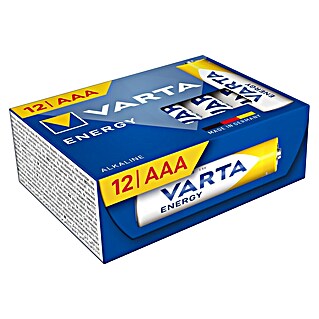 Varta Batterie Energy (Micro AAA, Alkali-Mangan, 1,5 V, 12 Stk.)