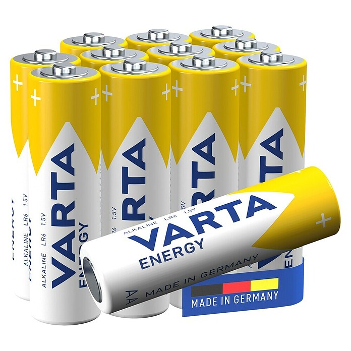 Varta Batterie Energy (Mignon AA, Alkali-Mangan, 1,5 V, 12 Stk.) | BAUHAUS