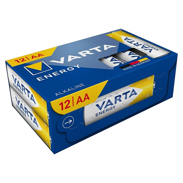 Varta Batterie Energy (Mignon AA, Alkali-Mangan, 1,5 V, 12 Stk.) | BAUHAUS