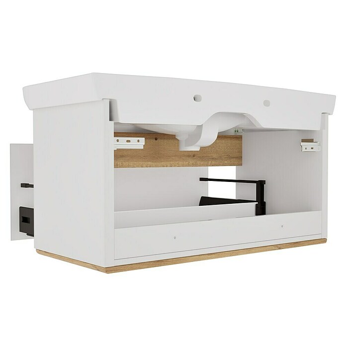 VitrA Sento Badmöbel-Set Sento (98 cm, Weiß, Griffmulde) | BAUHAUS