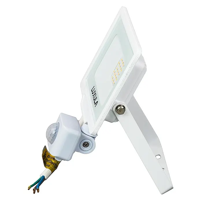 Luxula LED-Sensor-Strahler - 20 W, 2.000 lm, 3.000 K, L x B x H: 14,3 x 5,5 x 18 cm, IP65