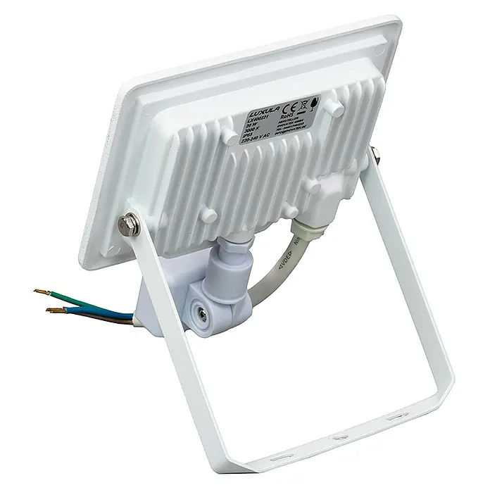 Luxula LED-Sensor-Strahler - 20 W, 2.000 lm, 3.000 K, L x B x H: 14,3 x 5,5 x 18 cm, IP65