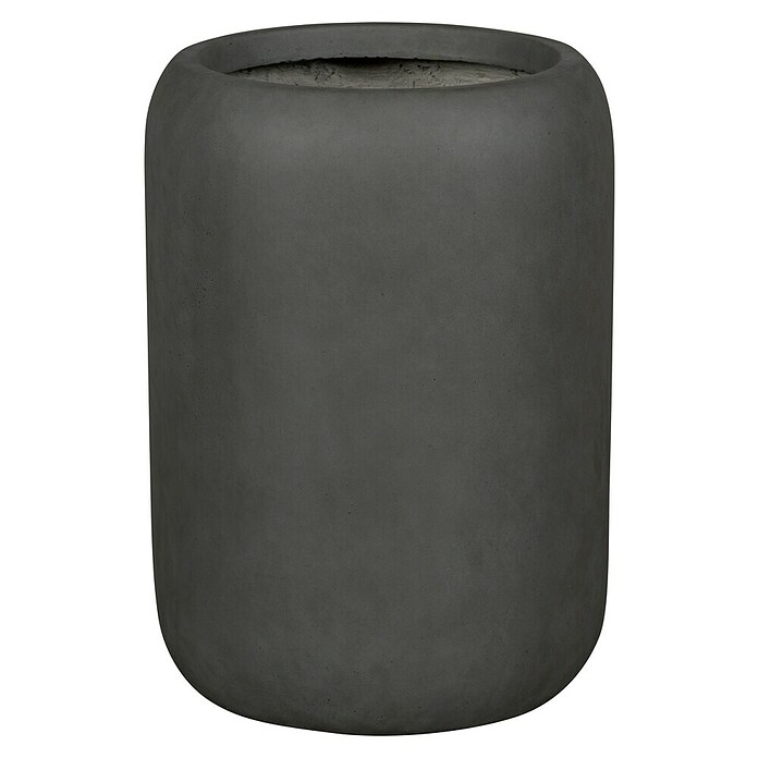 Plantenpot Edinburgh (Buitenmaat (Ø x h): 32 x 45 cm, Samengesteld materiaal, Antraciet) | BAUHAUS