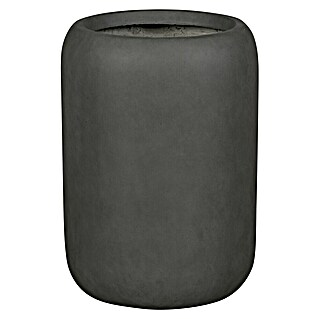 Plantenpot Edinburgh (Buitenmaat (Ø x h): 42 x 59 cm, Samengesteld materiaal, Antraciet)