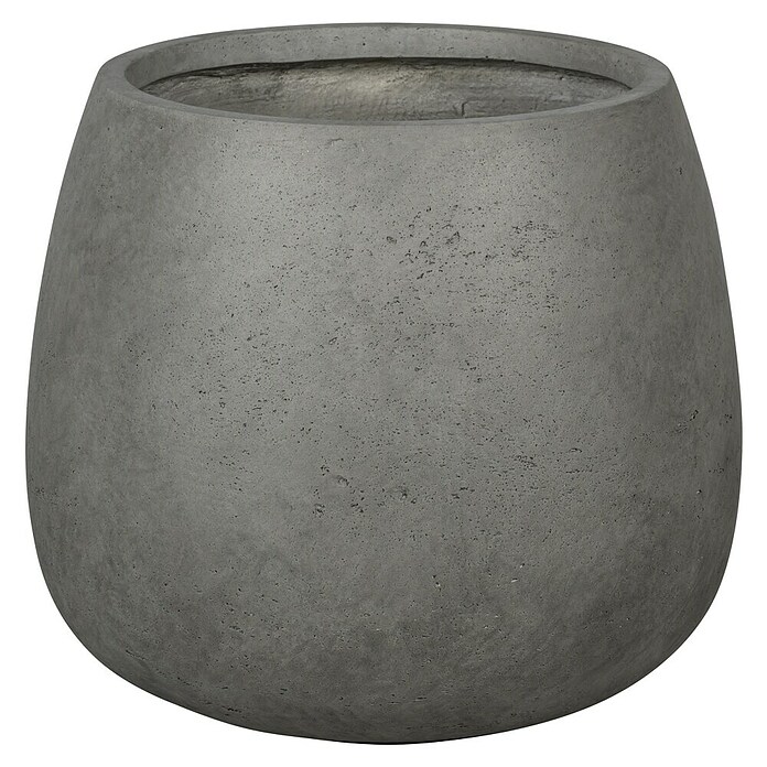 Plantenpot Oklahoma (Buitenmaat (Ø x h): 25 x 23 cm, Samengesteld materiaal, Antraciet) | BAUHAUS