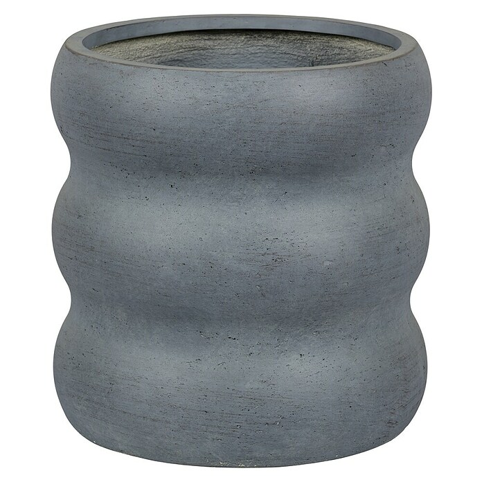 Plantenpot Tennessee (Buitenmaat (Ø x h): 23,5 x 23,5 cm, Samengesteld materiaal, Antraciet) | BAUHAUS