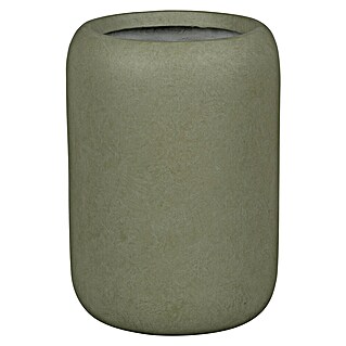 Plantenpot Edinburgh (Buitenmaat (Ø x h): 32 x 45 cm, Samengesteld materiaal, Groen)