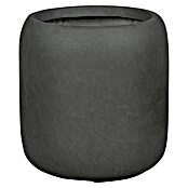 Plantenpot Edinburgh (Buitenmaat (Ø x h): 23,5 x 23,5 cm, Samengesteld materiaal, Antraciet) | BAUHAUS