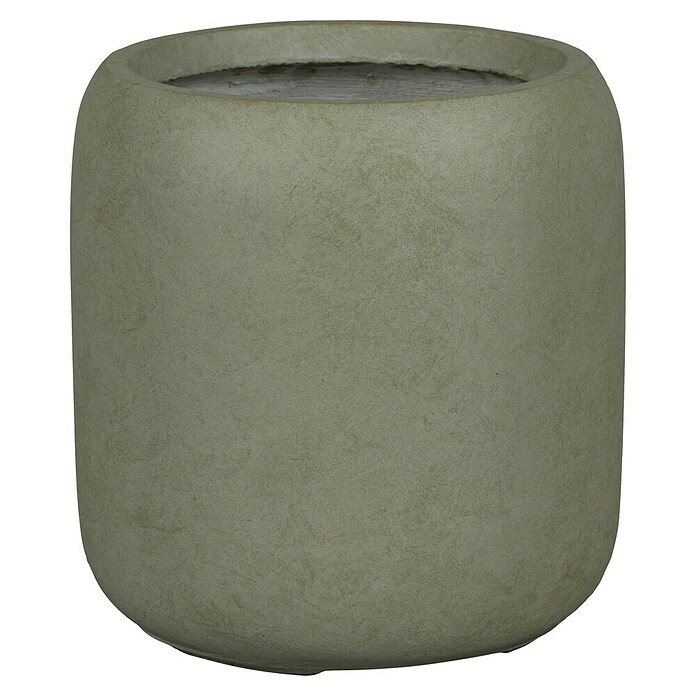 Plantenpot Edinburgh (Buitenmaat (Ø x h): 23,5 x 23,5 cm, Samengesteld materiaal, Groen) | BAUHAUS