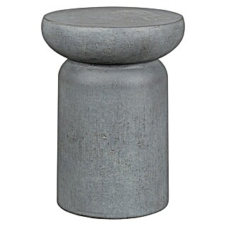 Bijzettafel buiten rond Franklin (Grijs, Ø x h: 34 x 46 cm)