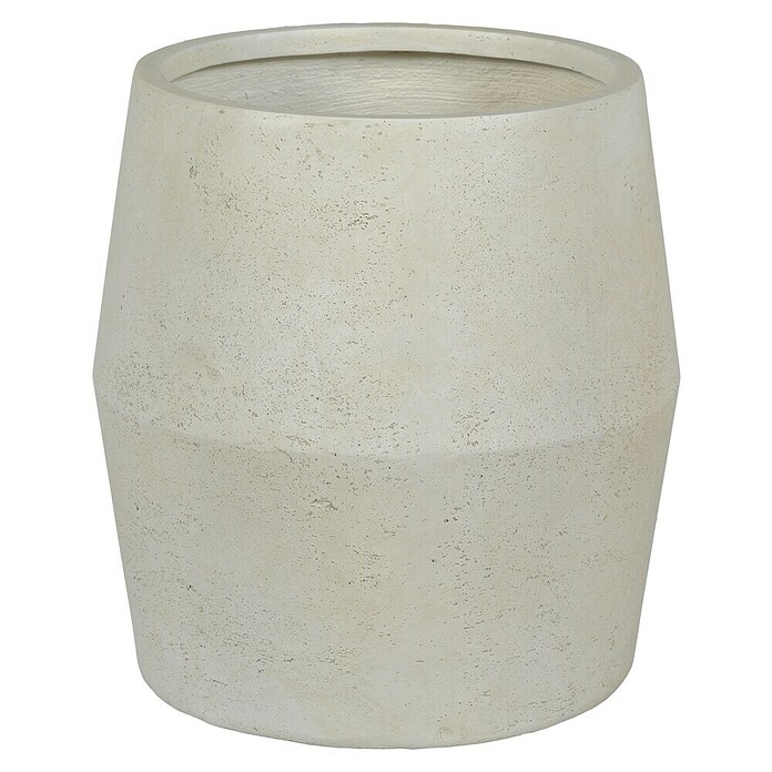 Plantenpot Oklahoma (Buitenmaat (Ø x h): 30 x 31 cm, Samengesteld materiaal, Ecru) | BAUHAUS