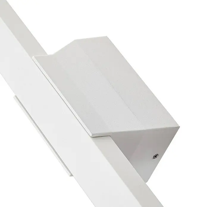 Lindby Außenwandleuchte Sakari - 6,6 x 5,2 x 50 cm, weiß / opal, weiß / opal, IP54