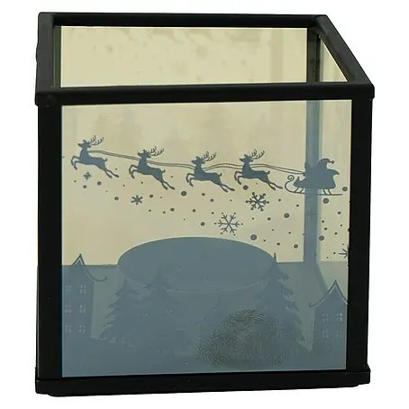 Windlicht Santa