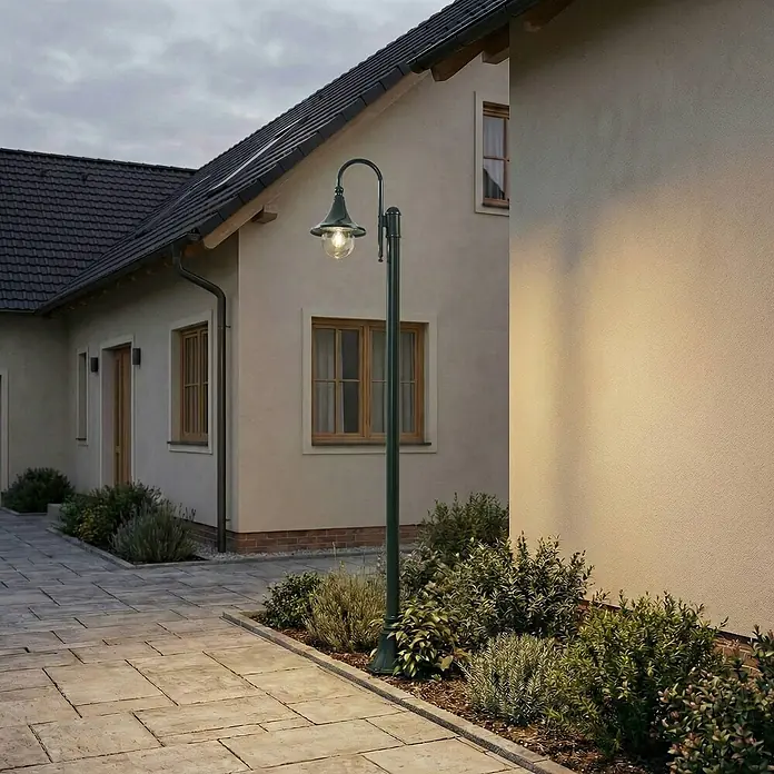 Lindby Außenwandleuchte Daphne - grün, grün, IP44