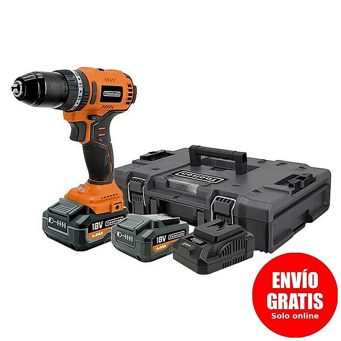 Toolson Taladro atornillador percutor de batería PRO-PBL4 (18 V, 2 baterías, 4 Ah, 50 Nm) | BAUHAUS