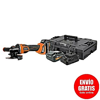 Toolson Amoladora angular de batería PRO-AGBX (2 baterías, 4 Ah, Diámetro disco: 115 mm)