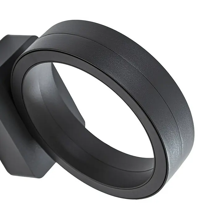 Lindby Außenwandleuchte Selviro - 24,3 x 20 x 10 cm, schwarz, schwarz, IP65