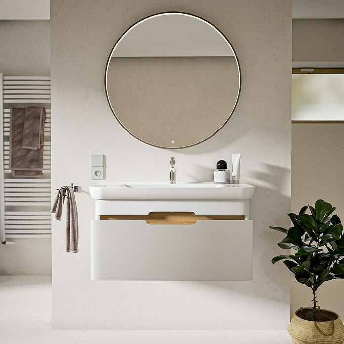 VitrA Sento Badmöbel-Set Sento (98 cm, Weiß, Griffmulde) | BAUHAUS