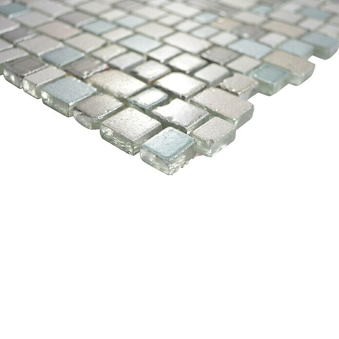 Mosaikfliese Crystaledge XCM GME 22 (31,7 x 31,1 cm, Grau/Beige, Matt)