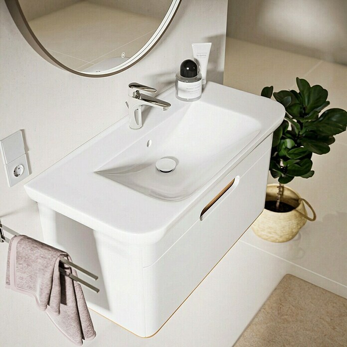 VitrA Sento Badmöbel-Set Sento (98 cm, Weiß, Griffmulde) | BAUHAUS