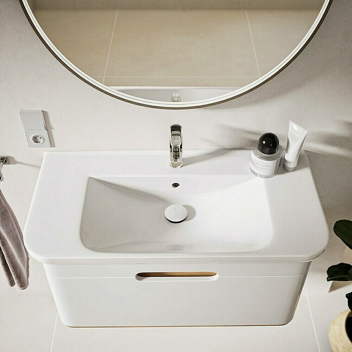VitrA Sento Badmöbel-Set Sento (98 cm, Weiß, Griffmulde) | BAUHAUS