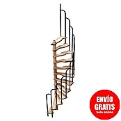 Sogem Escalera de caracol Saturne (Haya, Diámetro: 140 cm, Negro, Altura de planta: 276 cm) | BAUHAUS