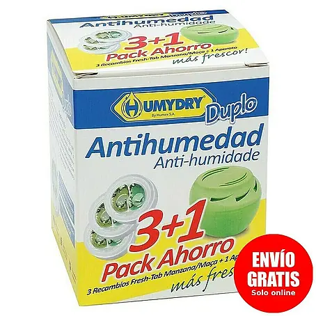 Humydry  Pack deshumidificador Duplo 3+1