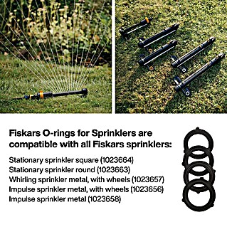 Fiskars Dichtring (4 Stk., Passend für: Alle Firkars Sprinkler)