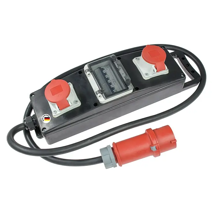 as-schwabe Baustromverteiler S10+ - Anzahl CEE-Steckdosen: 2 Stk., Anzahl Steckdosen Schuko: 0 Stk., IP44