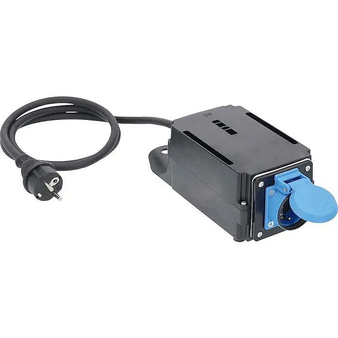 as-schwabe Baustromverteiler MIXO Einschaltstrombegrenzer 230V 16A - Anzahl CEE-Steckdosen: 1 Stk., Anzahl Steckdosen Schuko: 0 Stk., IP44