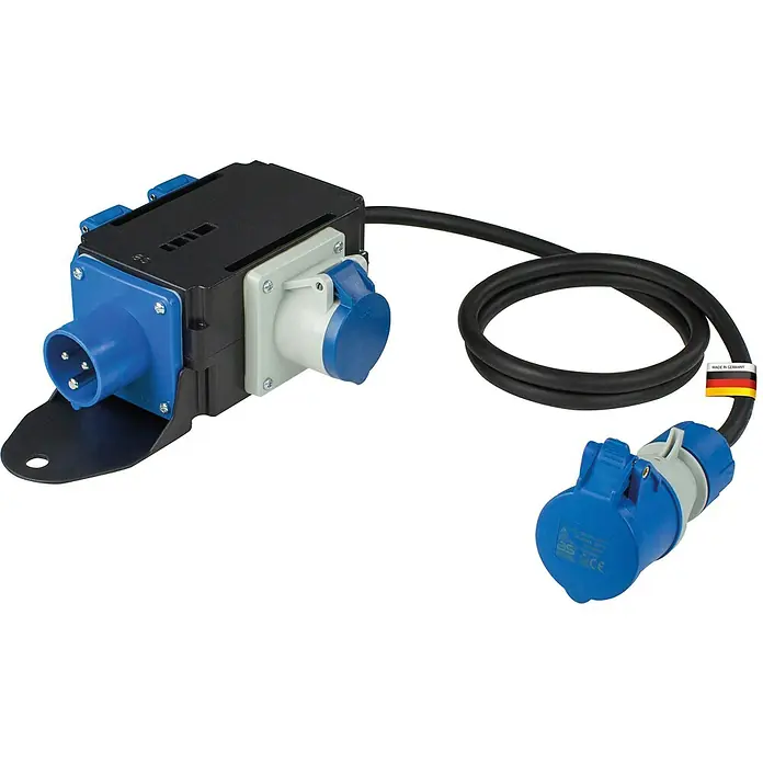as-schwabe Baustromverteiler MIXO Stromverteiler SAALE - Anzahl CEE-Steckdosen: 2 Stk., Anzahl Steckdosen Schuko: 2 Stk., IP44