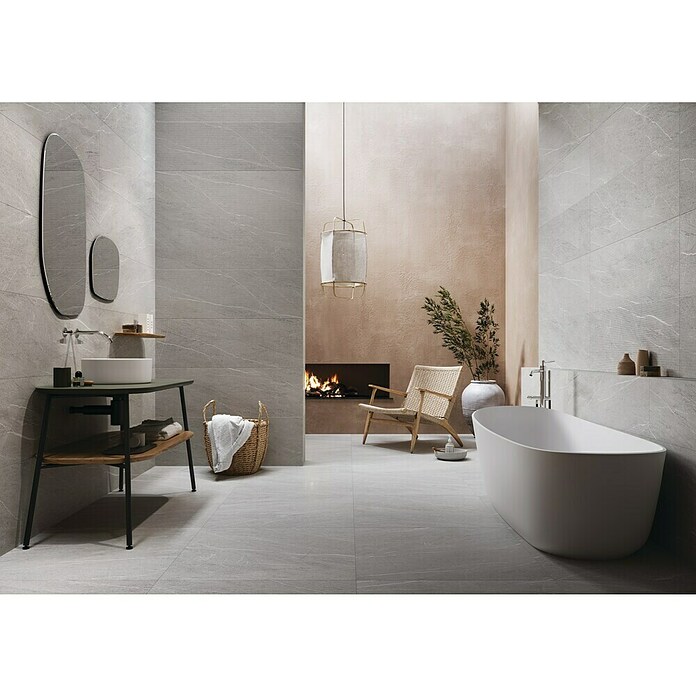 Cersanit Zidna pločica Noisy Grey  (119,8 x 39,8 cm, Siva, Mat) | BAUHAUS