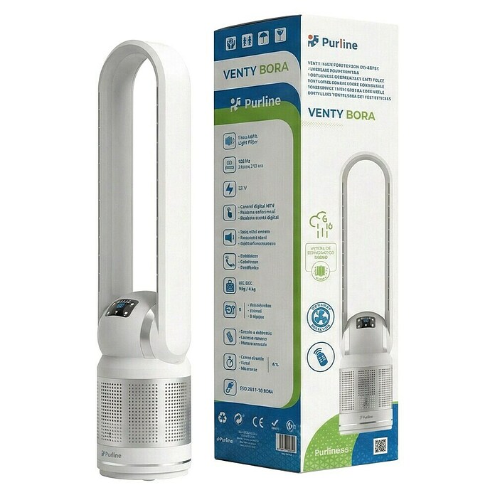 Purline Venty Ventilador de torre (30 W, Blanco, 105 cm) | BAUHAUS