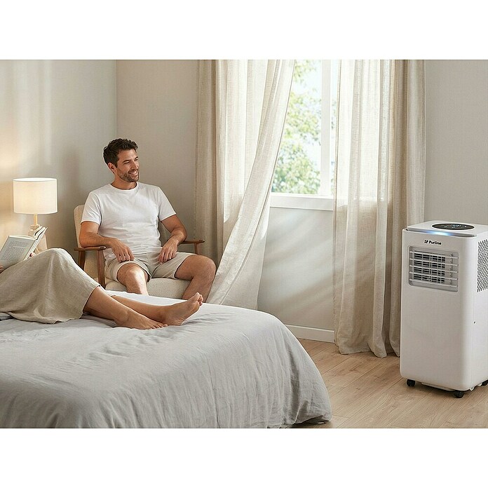 Purline Aire acondicionado portátil Cooly (2.640 W, Tamaño de la estancia: 20 m², Blanco) | BAUHAUS